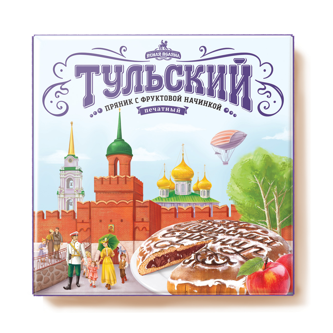 Тульский пряник с фруктовой начинкой в коробке