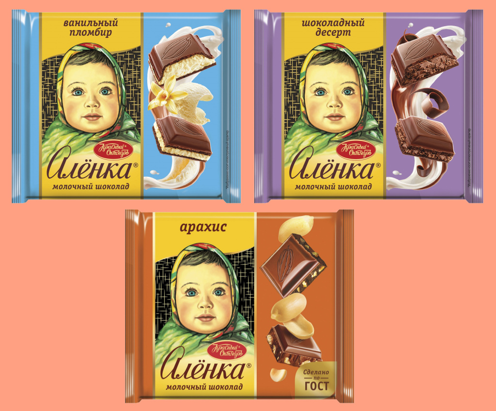 Шоколад «Алёнка» — два новых вкуса и квадратный формат Шоколад «Алёнка» — два новых вкуса и квадратный формат